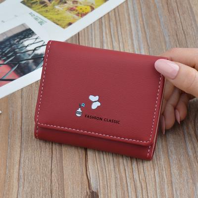 Moda Carino Design Mini Borsa Donna Porta Carte Portafogli Vintage Pelle Artificiale Portafoglio Trifold Porta Monete