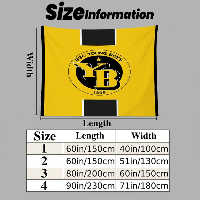 BSC Young Boys Printed Tapestry – Wall Hanging for Bedrooms, Dorms, and Home Decor