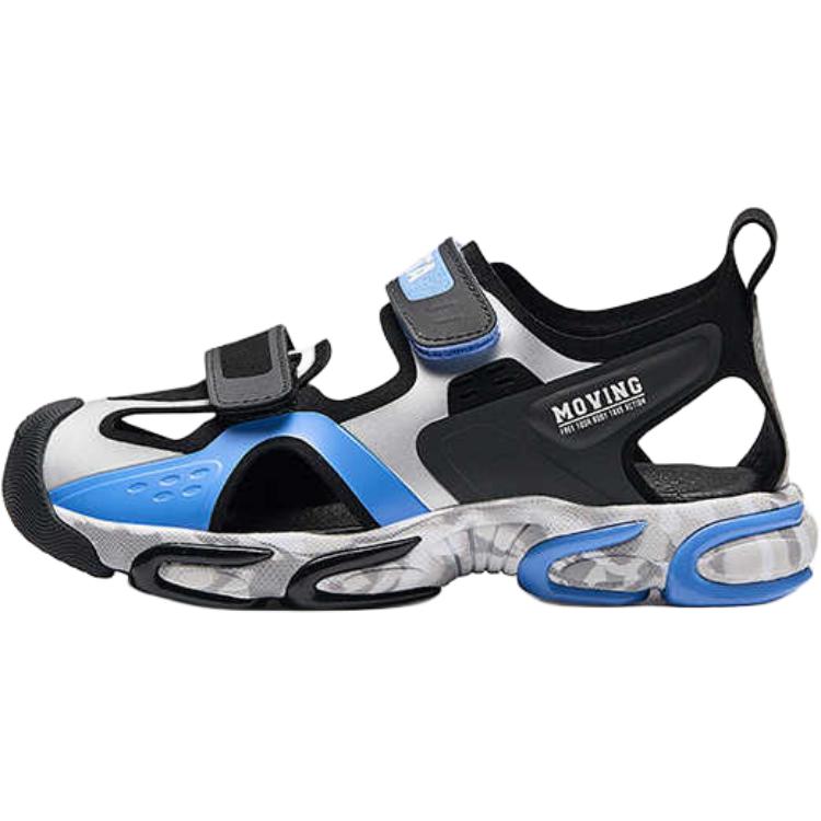 Anta Kids Red Flame Versatile Simple Shock Absorbing Durable Sandals Kids Sandals Black White Blue 312429973-1