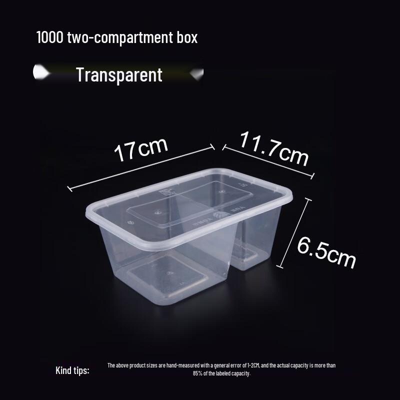 Disposable Rectangular Plastic Takeaway Containers
