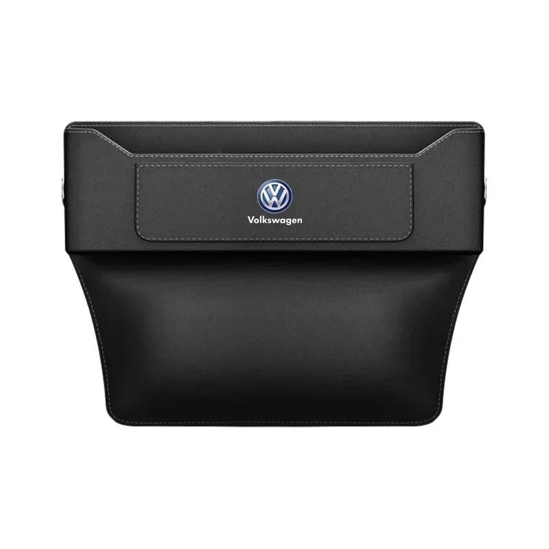 

For Volkswagen Car Seat Gap Organizer Leather Storage Box Auto Interior Accessories For VW Volkswagen Golf Polo Passat Tiguan To