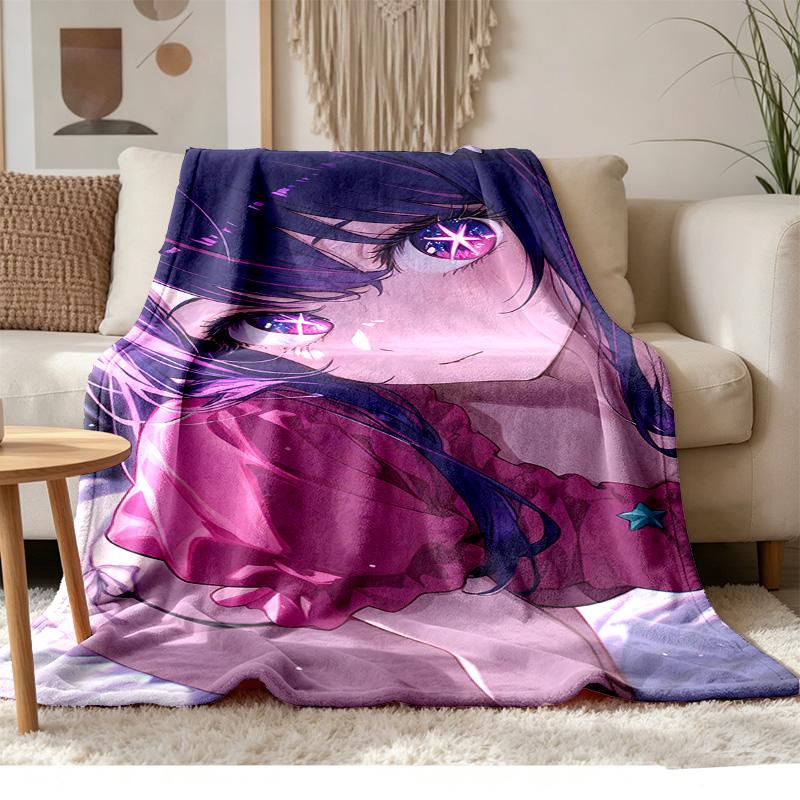Oshi no Ko Soft and comfortable flannel Suitable for sofas living rooms outdoor camping travel and also makes a great anniversary gif