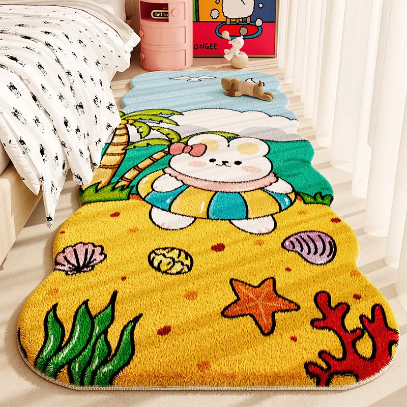 

Приліжковий килим мультфільм милий товстий анти-осінь спальня килим охолодження та тепло домашній килим 80 * 160cm