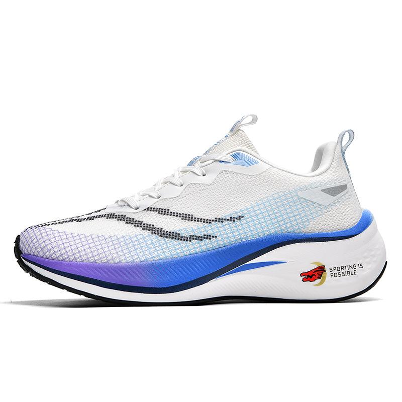 2025 spring and summer new Feidian 4C professional racing shock absorption casual non-slip sports shoes ultra-light high elastic men's and women's