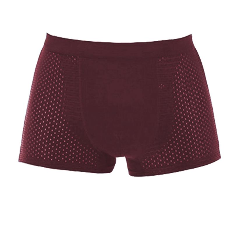 1/4 SZT Męskie Bokserki Bambusowe Majtki Bielizna Bokserki Oddychające Hombre Dziura Seksowne Szorty Lingerie Siateczkowe Majtki