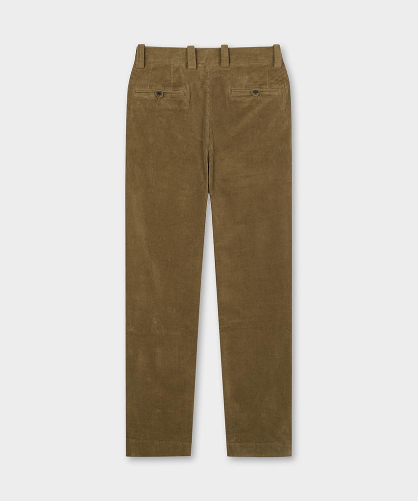 BROOKS BROTHERS Traditional Fit 8W Corduroy Pants (Brown) (Bbpcmm69194Ew)