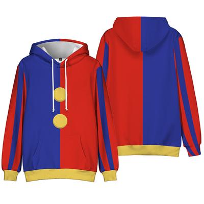 Unissex The Amazing Digital Circus Anime Hoodie Tie Dye Moletom Gráfico Impresso Streetwear Hoodies para Casais Homens Mulheres