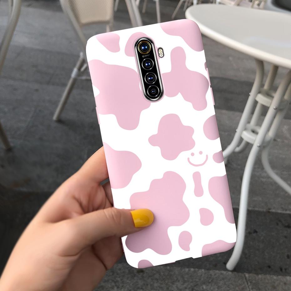 For Realme X2 Pro Phone Case Realme XT X2 Lovely Printing Candy Color Silicone Back Cover For RealmeX2 X 2 Pro XT Soft TPU Coque