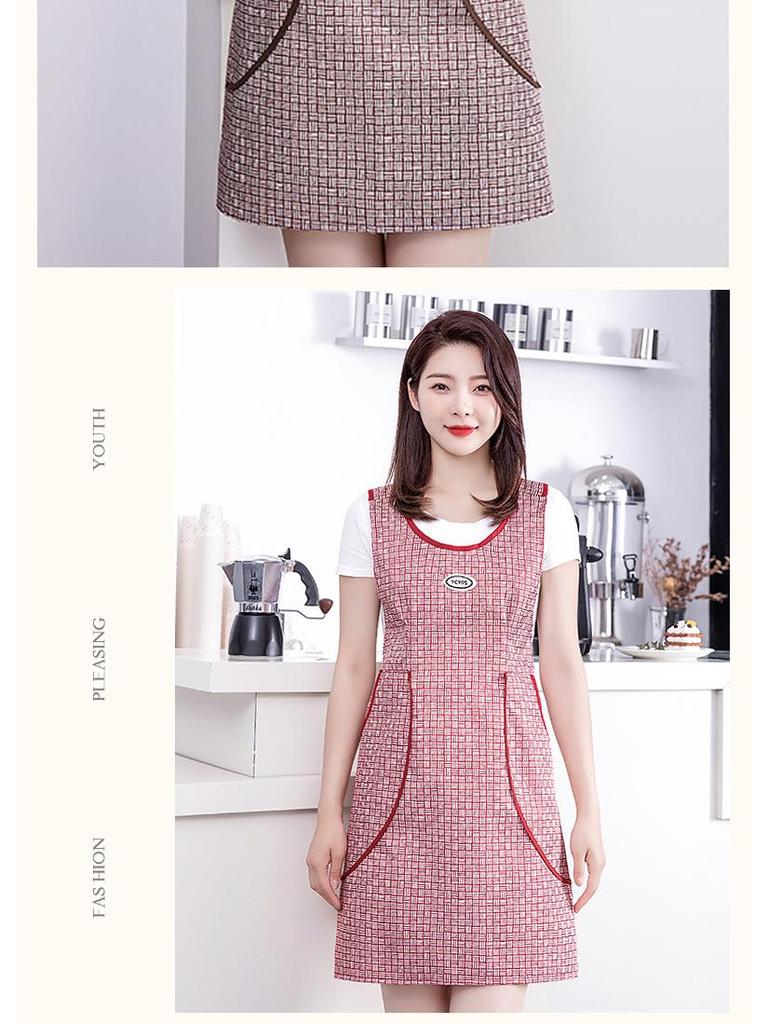2024 Waterproof Oil-Proof Cooking Apron: Summer Thin Style, Cape Design, Large Pocket for Home Kitchen Use