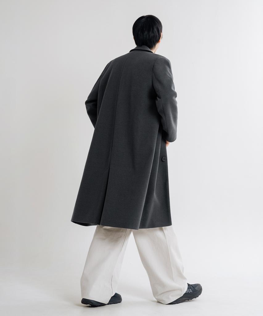 Lemain Second Wool Blend Oversized Single Coat [Charcoal]