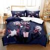 Anime Spiel Helltaker Bettwäsche-Set Bedrucktes Bettset mit Kissenbezug Bettdecke Weich Queen King Size Bettwäsche Zuhause Jungen Erwachsene