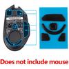2 Sets Black Rounded Curved Edges Mouse Feet Pads Skates Compatible for Razer Basilisk V3 Pro Wireless Gaming Mouse