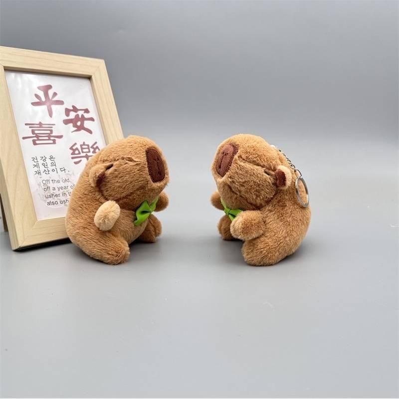 Capybara Plush Toy Keychain Cute And Comfortable Backpack Ornaments Hanging