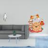 Penguin Cat Resin Animal Sculpture Figurine Collectable Craft Decorative Ornament Wall Clock Non