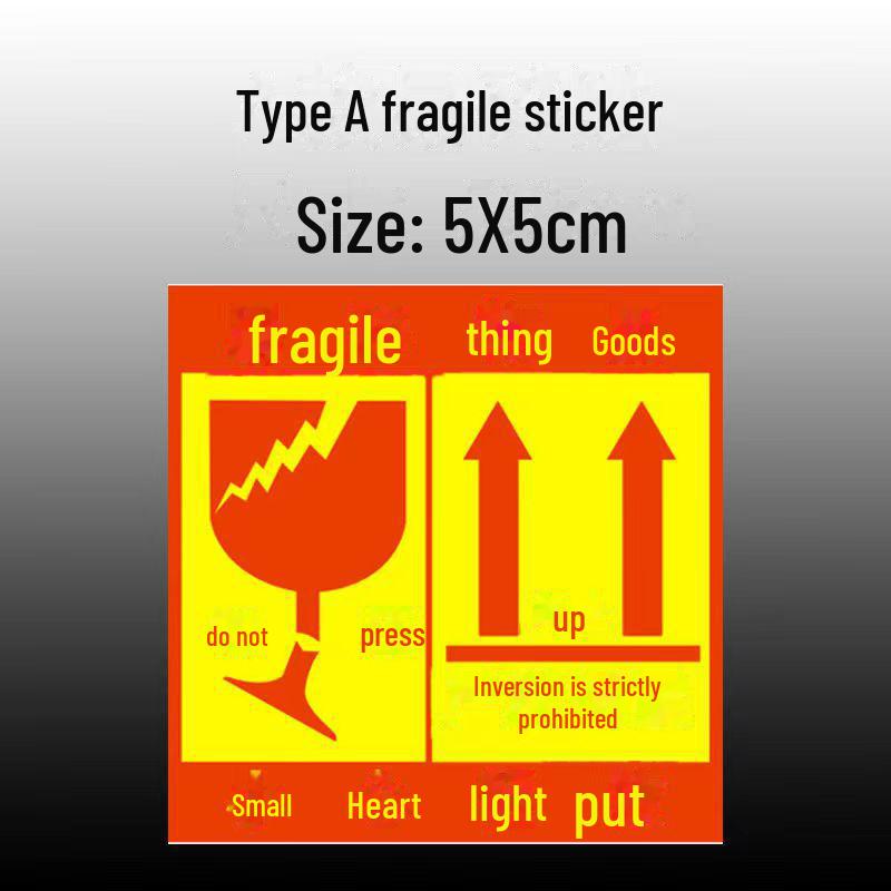 

Наліпки Крихке : Поводитися обережно, не кидати та не натискати - Англійські етикетки