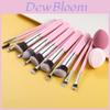 Makeup Brush Set With Doubleended Sponges For Precise Eye Lip And Eyelash Application