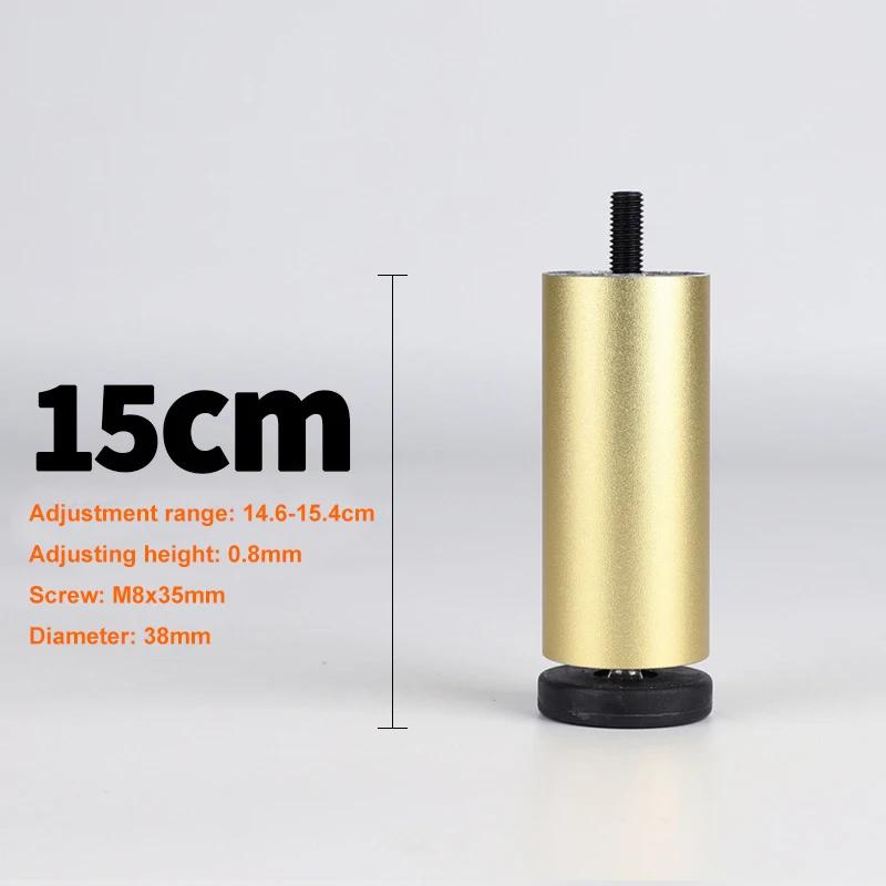 4 Stück verstellbare Möbelfüße M8 Aluminiumlegierung Tischbeine für TV-Schrank, Kleiderschrank, erhöhte Kühl-, Waschmaschinenfüße