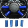 Interior Steering Wheel Frame Cover Trim For Jeep Wrangler JK JKU 2007-2010 Blue