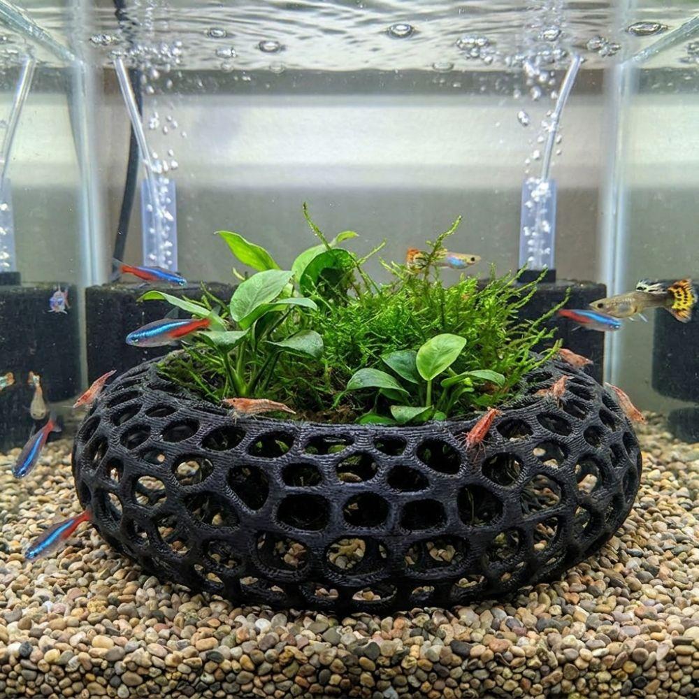 Wide-View Fish Shrimp Hiding Cave Porous Structure Breeding Shelter Small Fish