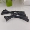6pcs Black Matte Duckbill Clip - Vintage Salon Style Hair Accessories for All Hairstyles, Hairdresser Supplies