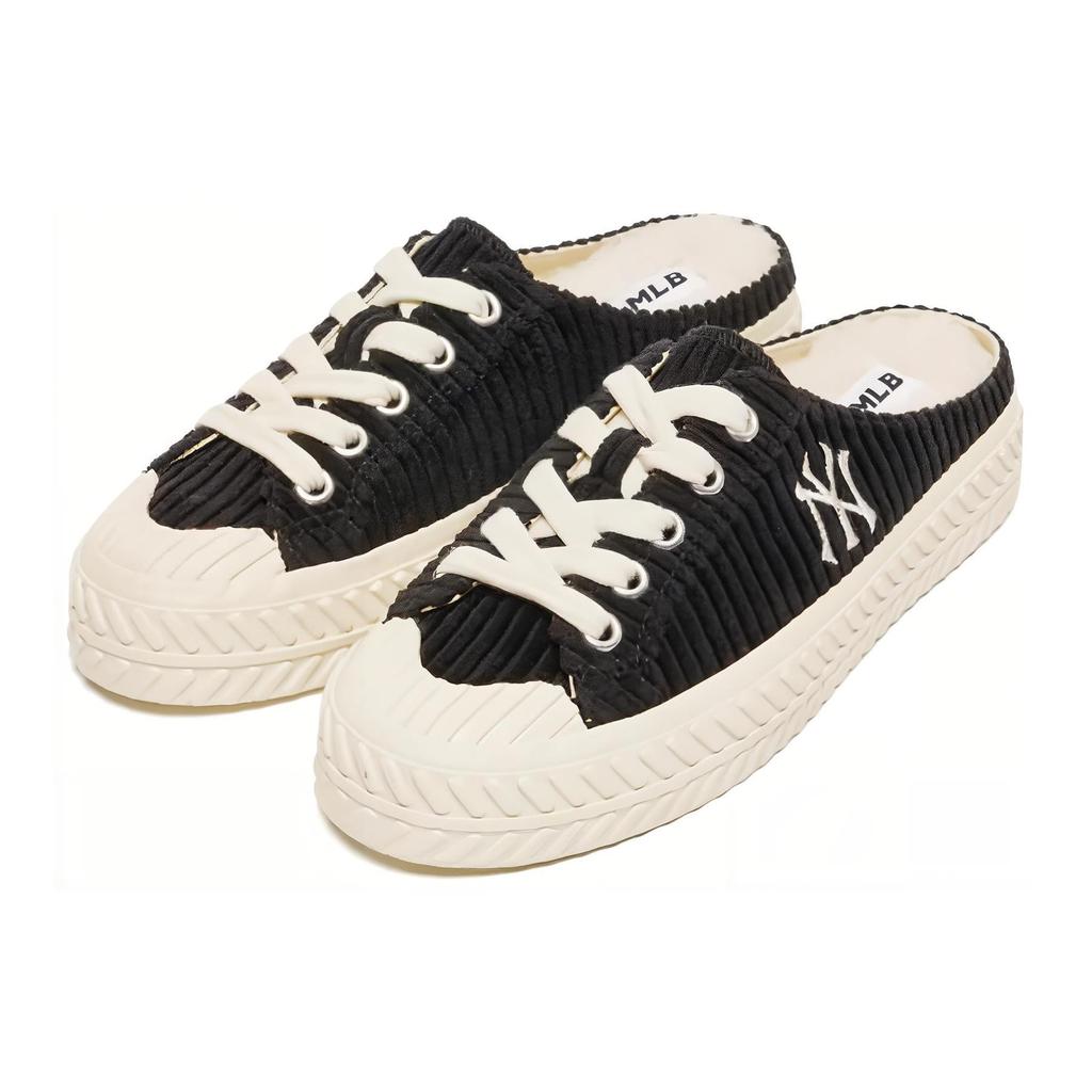 MLB Mocassino Playball Comodo Leggero Traspirante Scarpe da Skateboard Basse Unisex Nero 3AMUUD116-50BKS