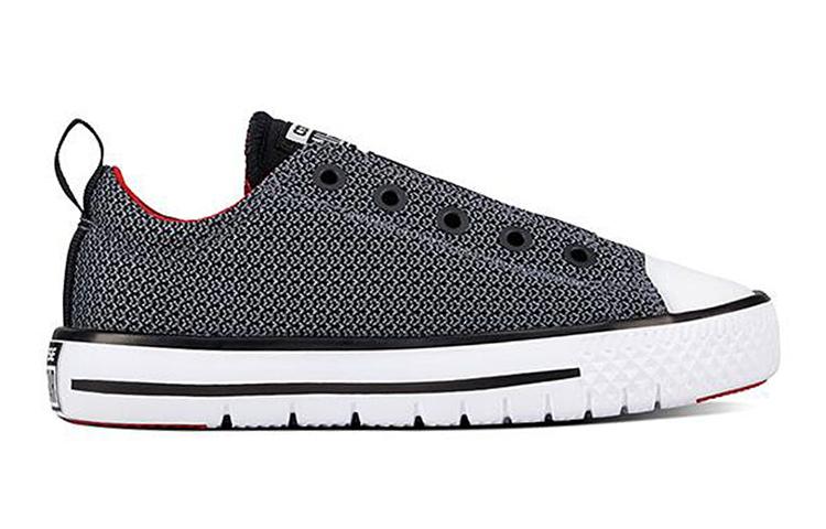 Converse Chuck Taylor All Star Hyper Lite Ox Slip On Low Top Kids' Skateboarding Shoes Gray Teenagers 659980C