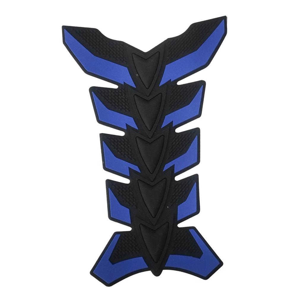 Generic Motorcycle Gas Tank Protector Pad Fuel Tank Cap Sticker 3D Rubber Fuel Tank Fishbone Sticker Universal Oil Tank Sticker