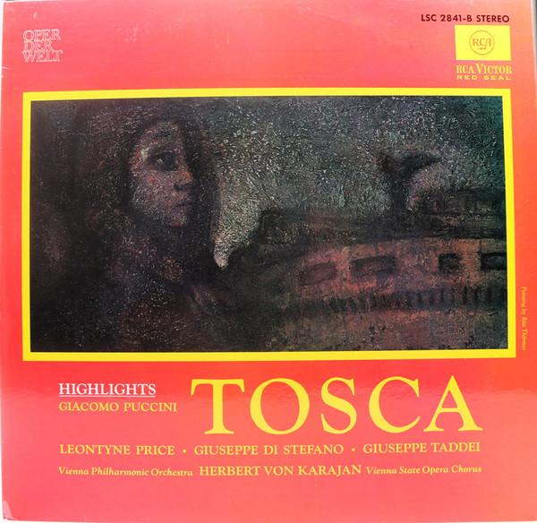 

Виниловая пластинка ДЖАКОМО ПУЧЧИНИ ЛЕОНТИН ПРАЙС Тоска Highlights LSC2841B RCA Victor Red Германия Классика Б/у