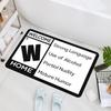 Interesting Phrase Door Mat Is Non Slip Machine Washable Suitable Both Indoor Outdoor Entrances Floor Mat Is Suitable Living