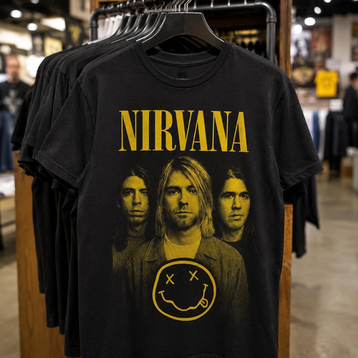 NIRVANA Heavyweight T-Shirt 220GSM | Men’s Women’s Premium 100% Cotton XL