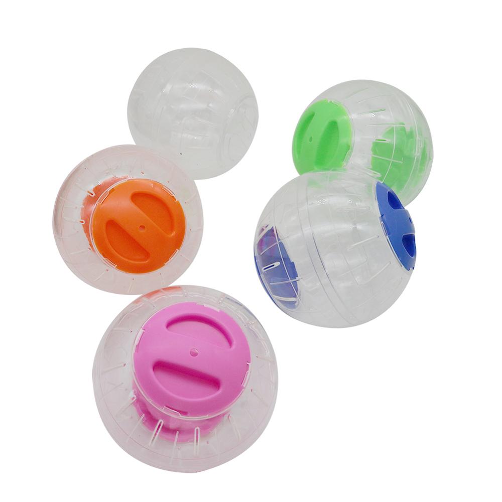 Bola de Corrida Transparente Respirável para Hamster de Plástico Pequeno Animal Roedor Ratos Bola de Corrida Gerbil Rato Treinamento Bolas de Exercício Brinquedo 1 unid