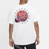 Nike T Shirts Men's White Crew Neck Moderate Straight Fit CV1084-100