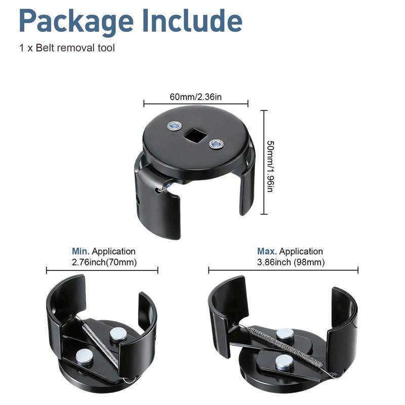 Adjustable Two Jaw Oil Filter Wrench Tool For Easy Oil Change Remove Install Filter Element Auto Maintenance Repair
