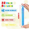 32 PCS Mini Bubble Wands In 8 Colors, Children's Party, Birthday Party, New Year, Christmas, Valentine's Day, Carnival, Ideal Goodie Bag Filling,