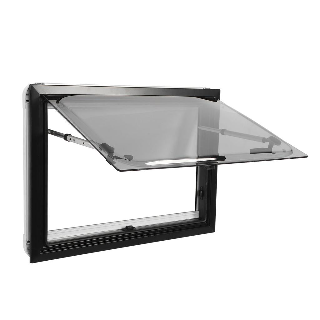 RV Right Angle Window Acrylic Insulating Glass Waterproof Aluminum Alloy 28 X 20in RV Push Out Window for  Trailer