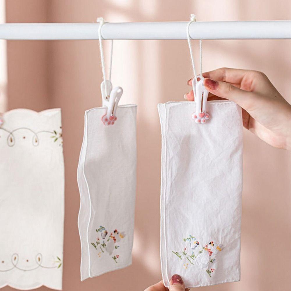 Kawaii Cat Claw Clothespin Plastic Food Bag Clip Multifunctional Clothes Pegs  Home