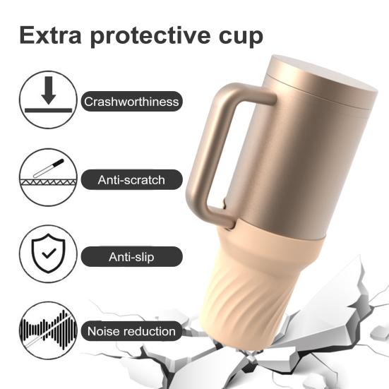 Silicone Cup Cover for 30/40 Oz Tumbler Cup Boot Food-Grade BPA-Free Reusable Durable Bottom Protector