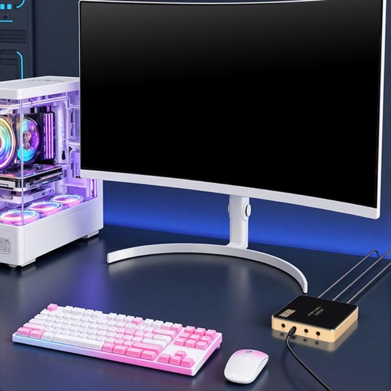 Metal Video Capture Card 4K60Hz Resolution USB3.0 Port Instantly Setups Compatible Multiple Systems