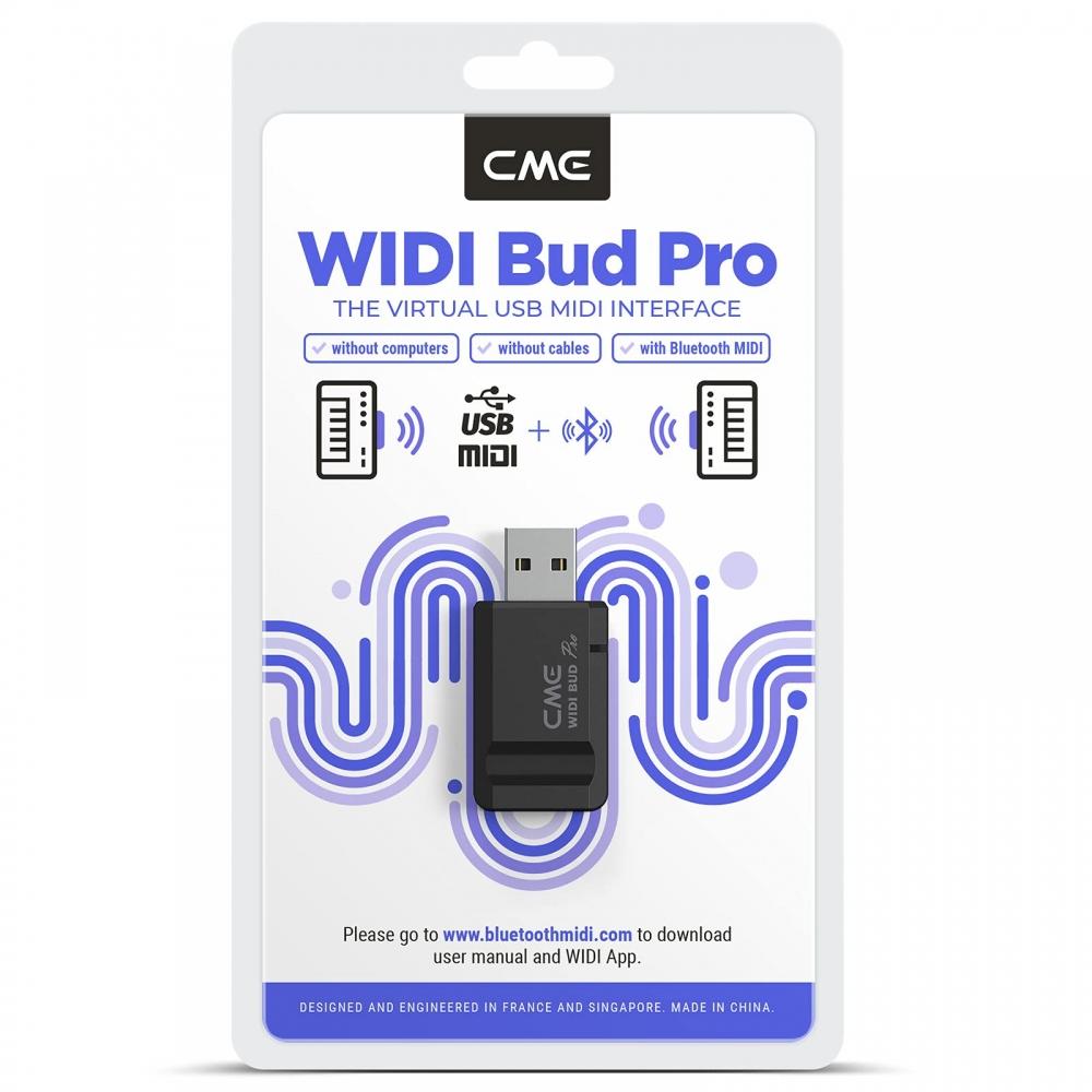 CME WIDI Bud Pro - Bluetooth MIDI Interface for iOS, macOS, Windows, Android, ChromeOS, Linux - Plug, Pair & Play - No Drivers Required - 3ms Ultra-Lo