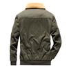 Middle-aged Autumn and Winter New Style Velvet Thickened Warm Men's Work Jacket Winter Multi-bag Cotton Jacket