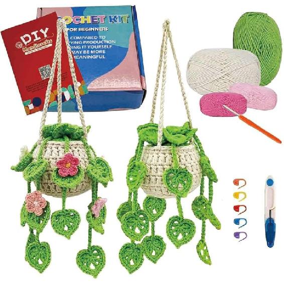 MENGSOOD Crochet Kit for Beginners,Baby Calf Beginner Crochet Kit Pattern Crochet Animal Kit Knitting Kit for Adults Kids with Step-by-Step Video