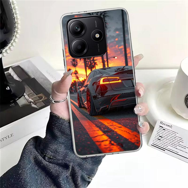 Electric Car M-Model S 3 Soft Phone Case For Xiaomi Redmi Note 15 14 14S 13 12 Pro Plus 12S 11 11S 11E 10 10S 11T 5G Fundas Coqu