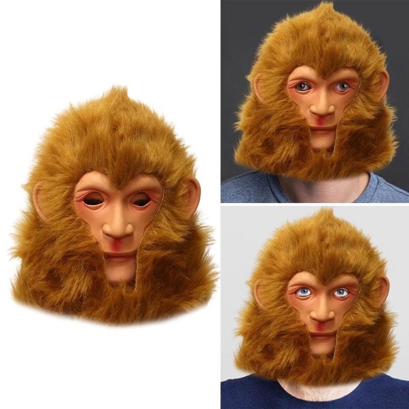 Affenmaske Halloween-Maske Gaming-Maske 3D WuKong Maske Party-Maske WuKong Cosplay-Maske Schwarze Mythos Gokus Maske