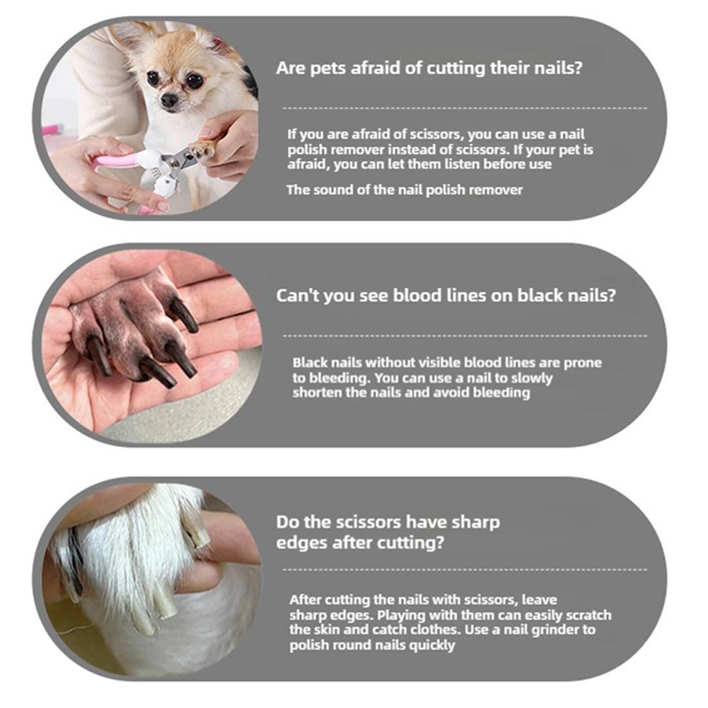 Adjustable Quietly Dog Nail Grinder USB Rechargeable Pet Grooming Tool Safety Stress-free Nail Maintenance Cat Dog Paws Care