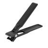Nail Clipper with File Black Ultra Thin Stainless Steel Large Flat Toenail Clipper for Fingernail To