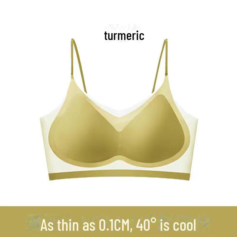 [Trendy TikTok] Women's Summer Breathable Seamless Ice Silk Tube Top with Thin Straps and Beautiful Back Bra.