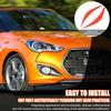Soft Carbon Fiber Headlight Eyebrow Trim Sticker For Hyundai Veloster 2011-2017