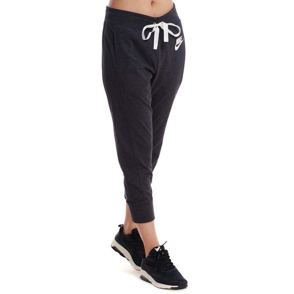 New Nike Women'ss Letter Logo Knit Sweatpants 'Black/Gray' 854964-032