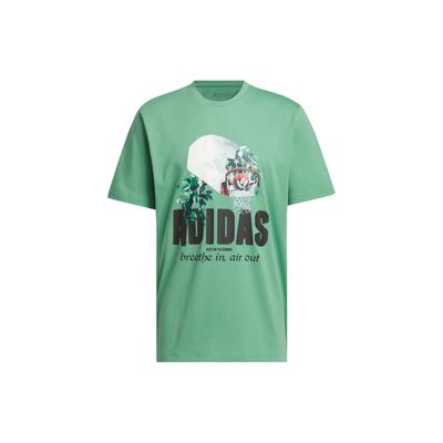 Lil Stripe Photoreal Graphic Tee Men Tops Green IM8511