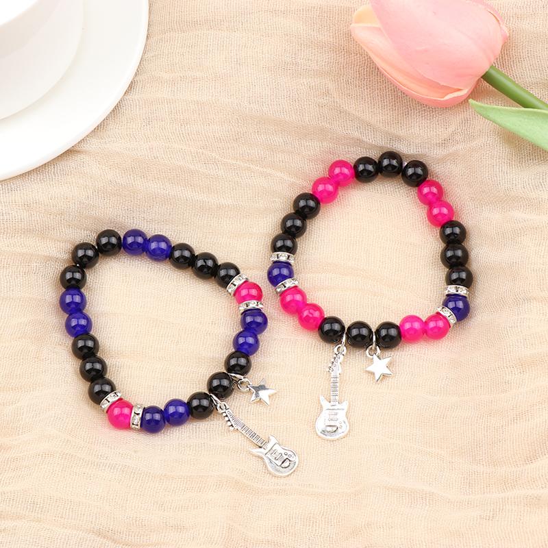 1 Par Jente Armbånd Tilbehør Perlearmbånd Pararmbånd Gave Til Bestevenner